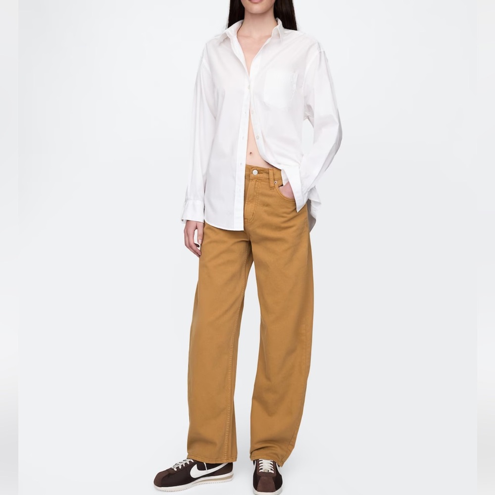 NWT GAP High Rise Barrel Jeans - Picture 2 of 5